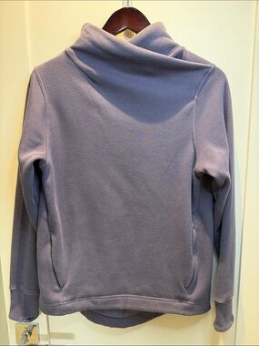 Athleta Cozy Karma Twist Neck Sweatshirt Nightfall Purple - XS